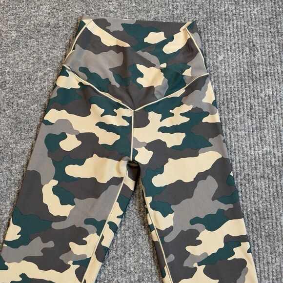 OFFLINE by Aerie Small Real Me High Waisted Crossover Leggings Green Camo NEW - Picture 3 of 9